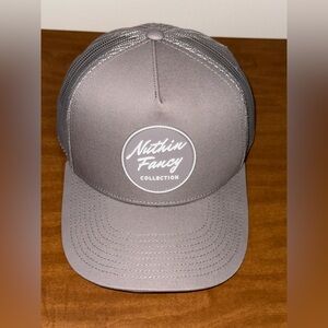 Nuthin Fancy Collection Gray Trucker Hat